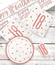 Rose Gold Glitz 18th Birthday Party Supplies | Balloon | Decoration | Pack